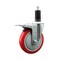 Service Caster 5'' Red Poly Swivel 1-1/4'' Expanding Stem Caster Total Lock Brake SCC-EXTTL20S514-PPUB-RED-114 - alternate 1